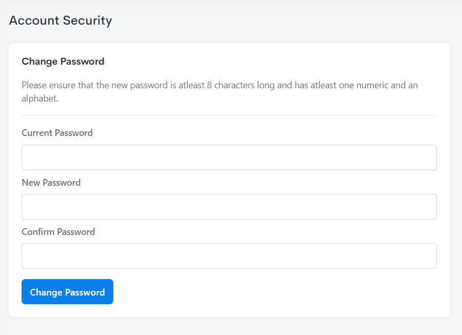 Account Security