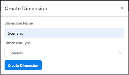 Scenario - Dimension type