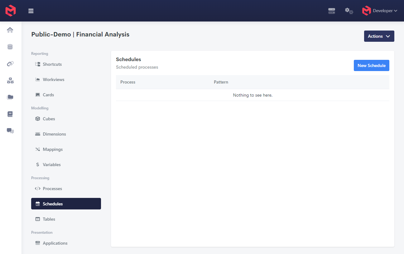 Schedule a process