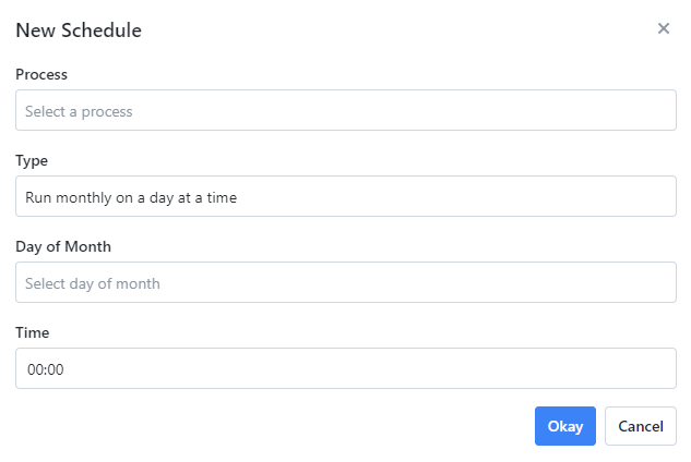 Schedule a process