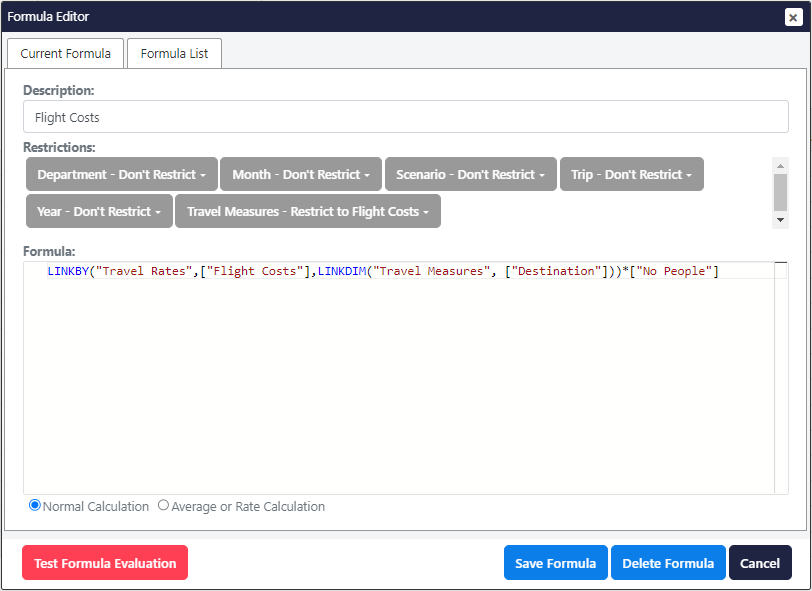 Formula Editor