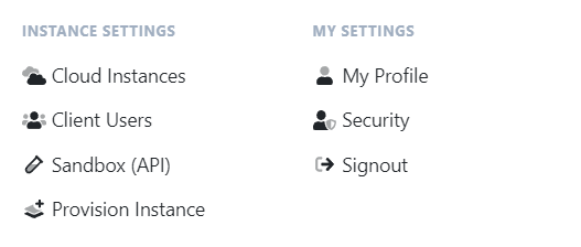 User Dropdown